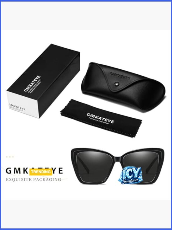 Handmade Acetate Oversized Cat Eye Sunglasses UV400
